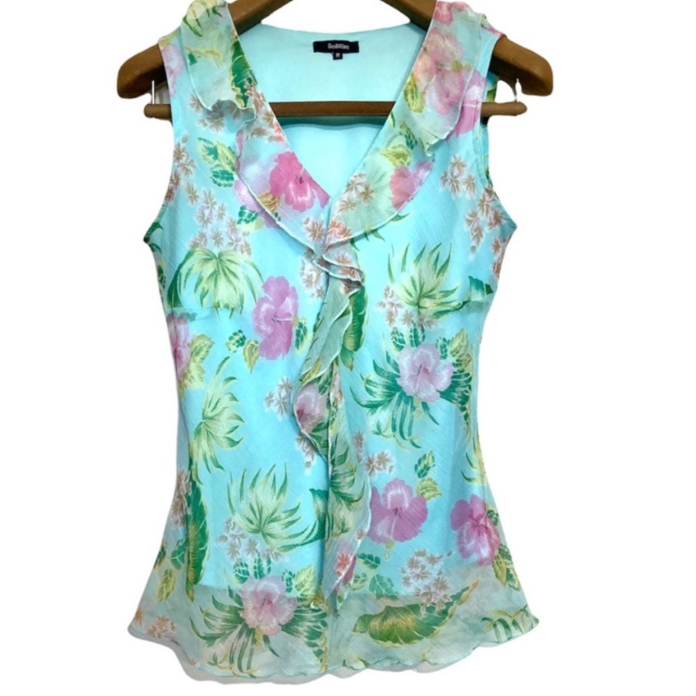 Reitmans Ruffled Sleeveless Blouse - M